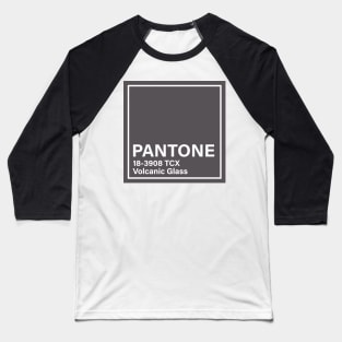 pantone 18-3908 TCX Volcanic Glass Baseball T-Shirt